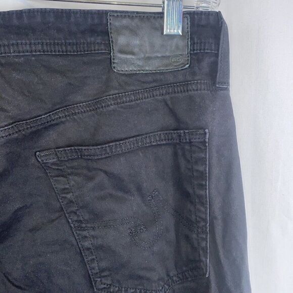 AG Jeans Mens Everett SUD Sueded Slim Straight Black Pants 34 x 34 - Picture 4 of 6